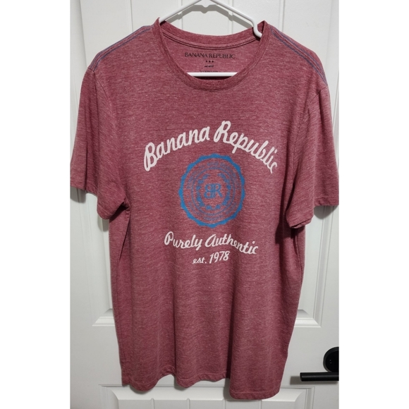 Lot of 4 mens Banana Republic shirts size large EUC logo brand soft - Picture 8 of 12